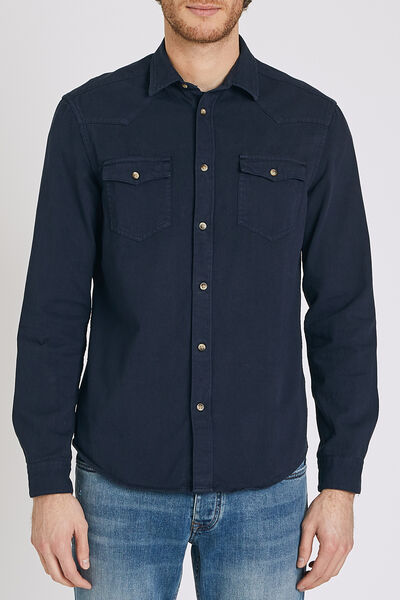 Chemise droite unie