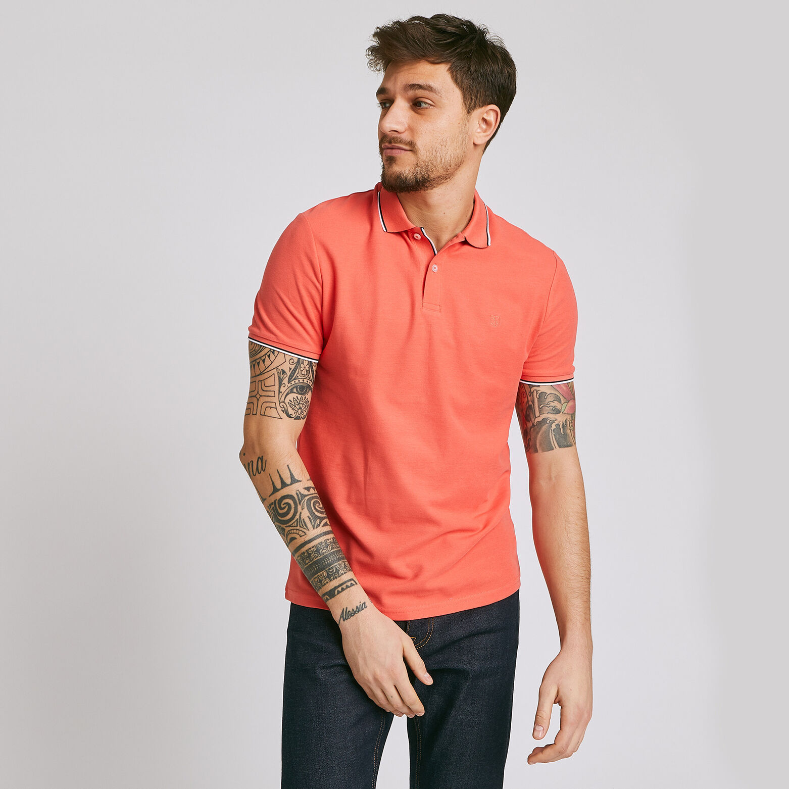 Polo manches courtes regular uni