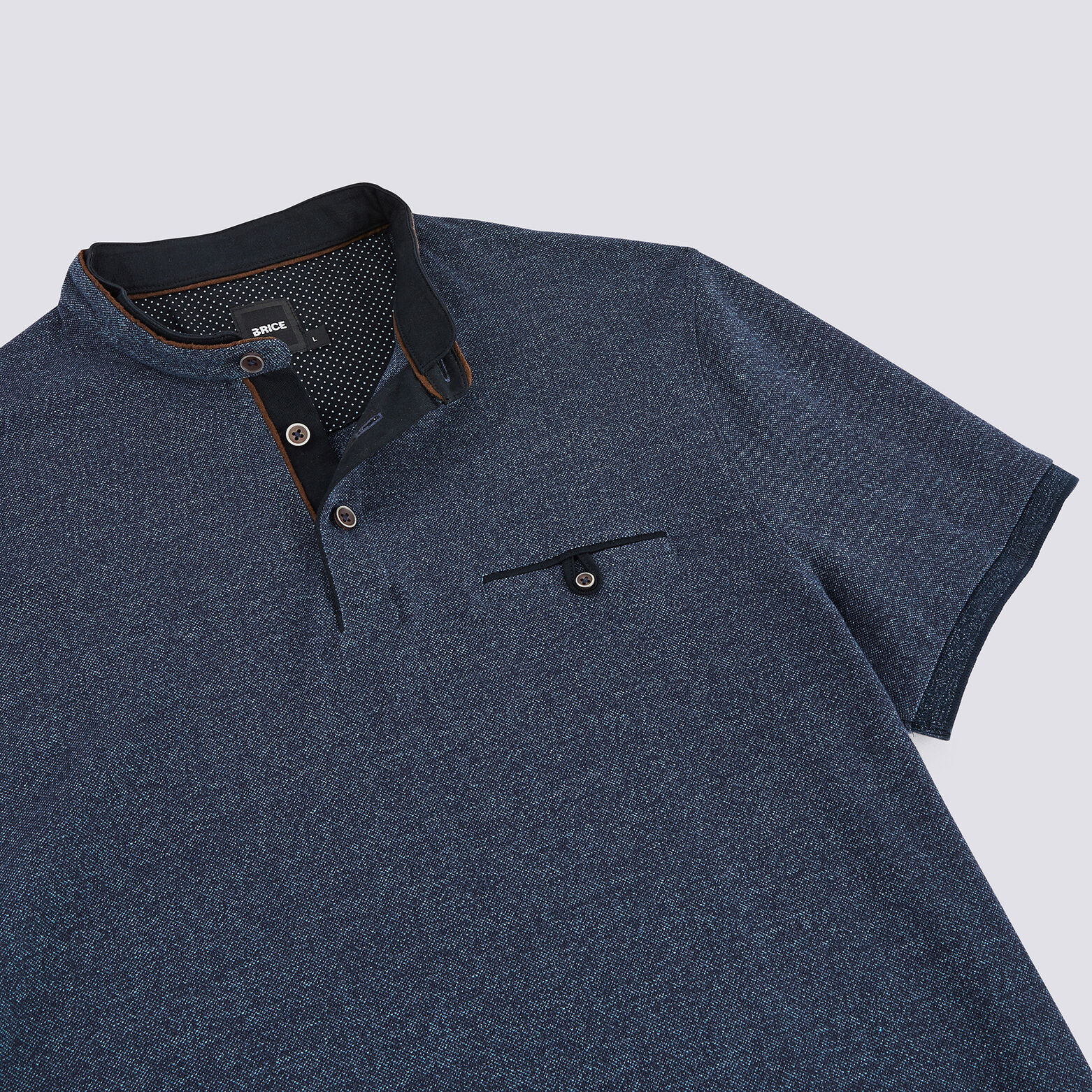 Polo manche courte col officier
