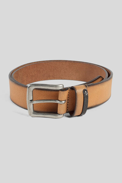 Ceinture homme en cuir pleine fleur