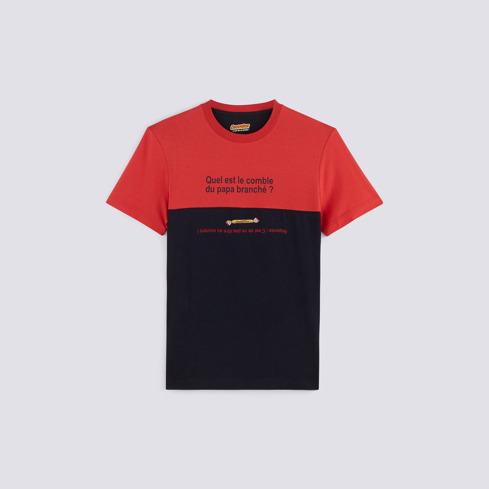 Tee shirt col rond CARAMBAR PAPA BRANCHÉ