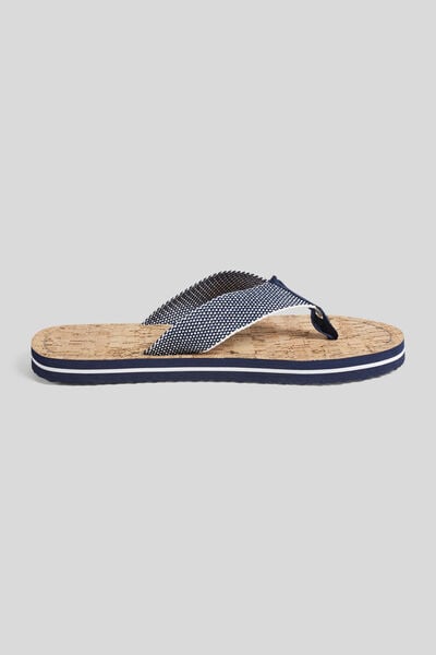 Tongs homme semelles en liège