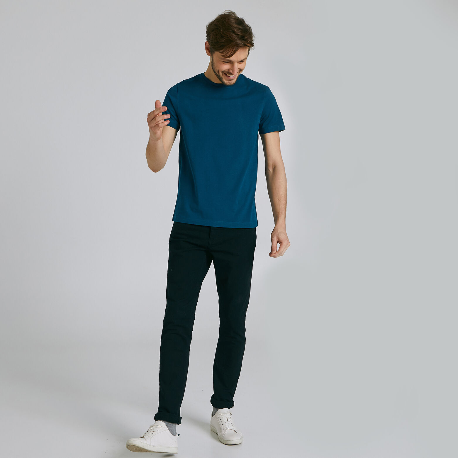 Tee-shirt uni col rond