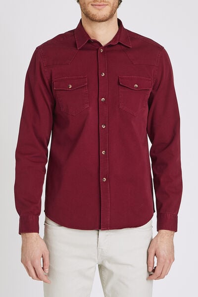 Chemise droite unie