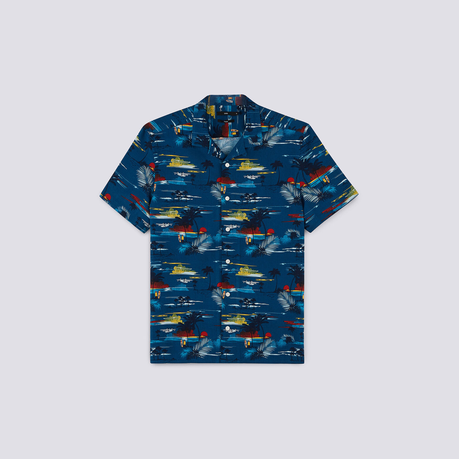 Chemise manches courtes imprimée regular