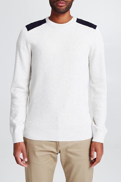 Pull col rond maille piquée