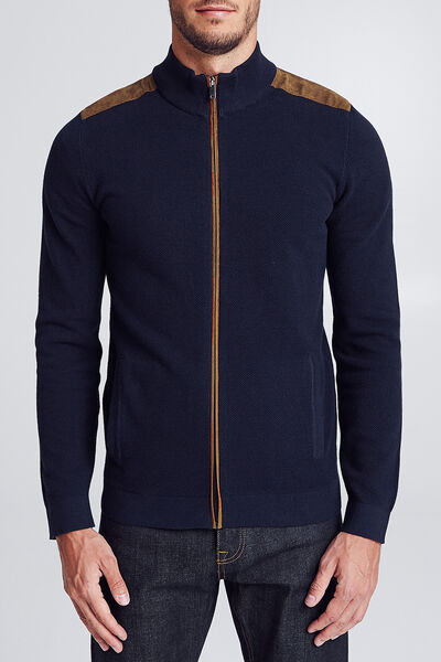 Gilet zippé col montant