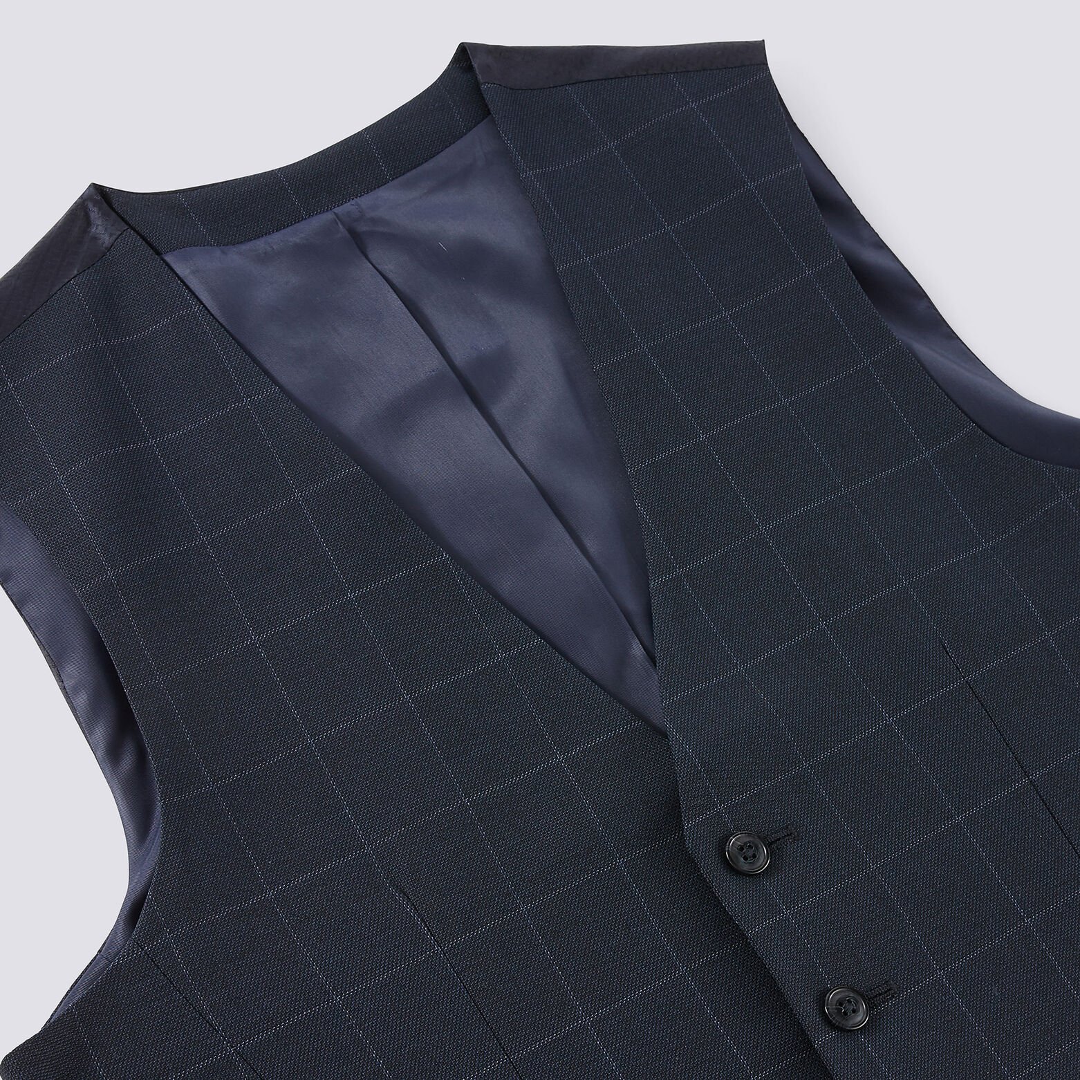 gilet de costume motif carreaux fenêtre