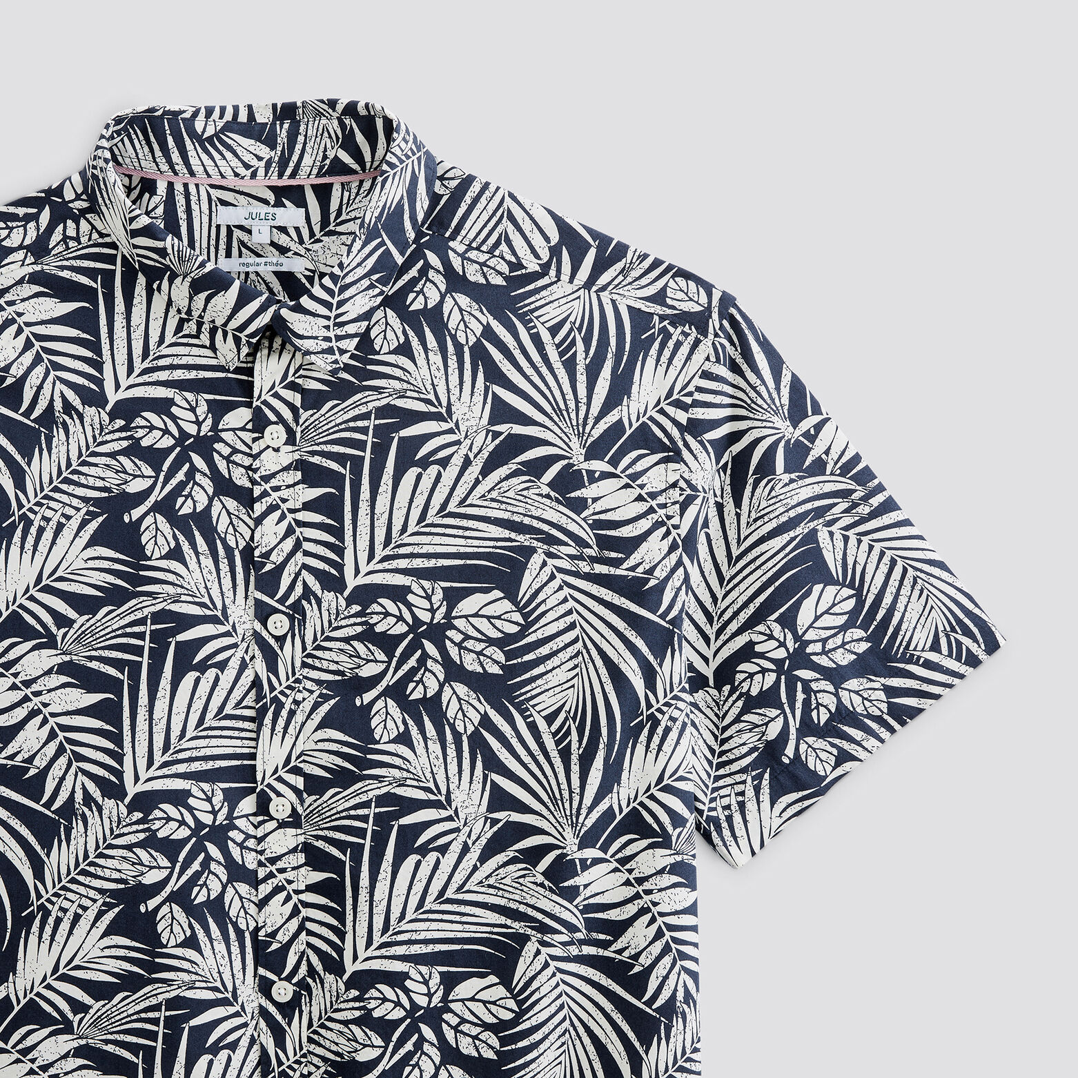 Chemisette en coton imprimé fleuri