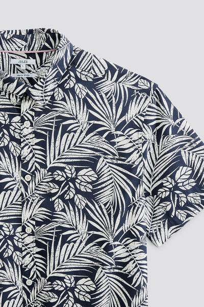 Chemisette en coton imprimé fleuri