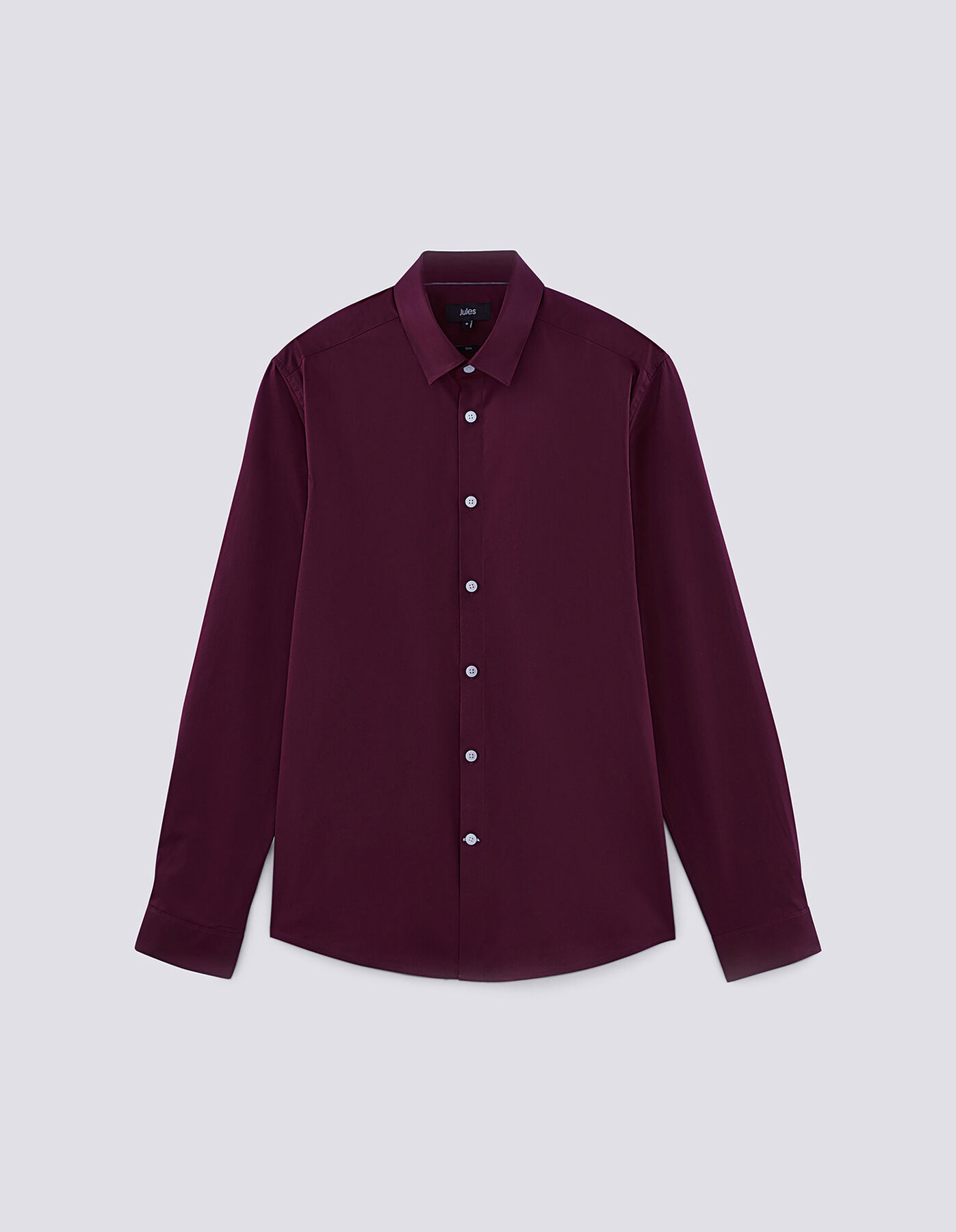 Chemise slim en popeline stretch