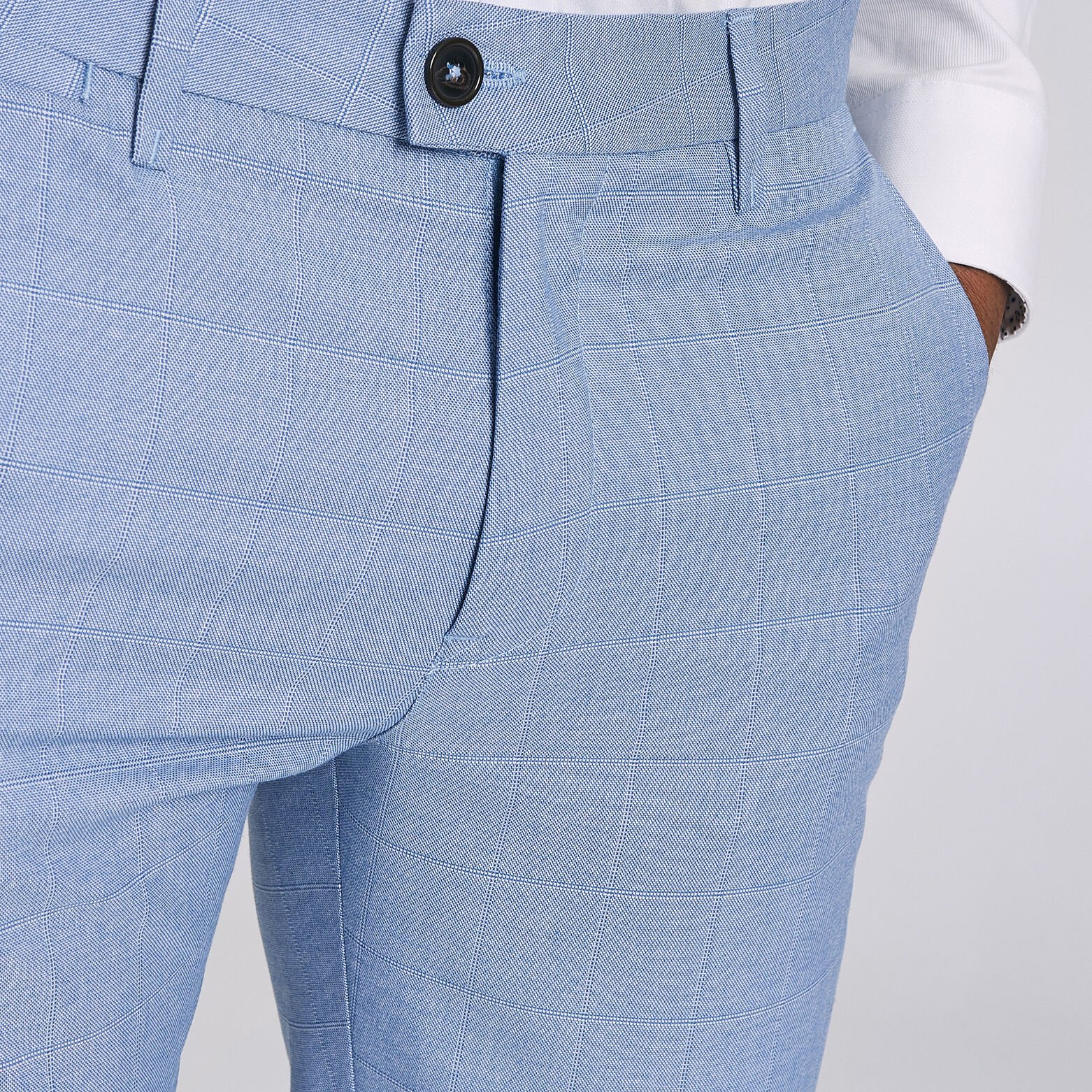 Pantalon chino à carreaux