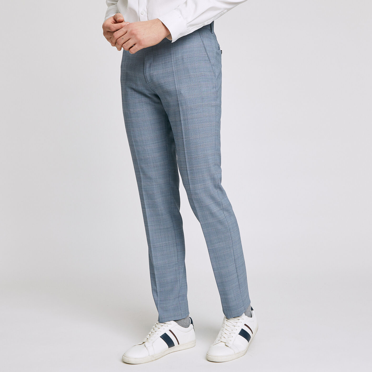 Pantalon de costume slim Prince de Galles