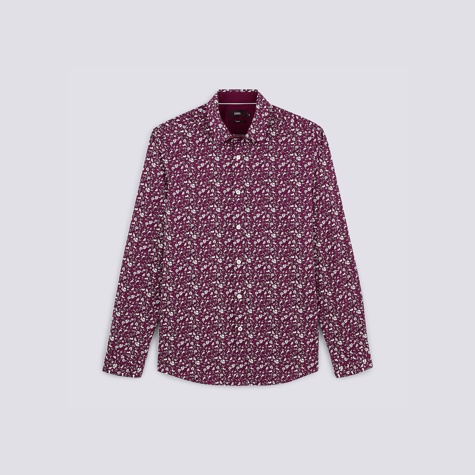Chemise regular imprimée floral stretch
