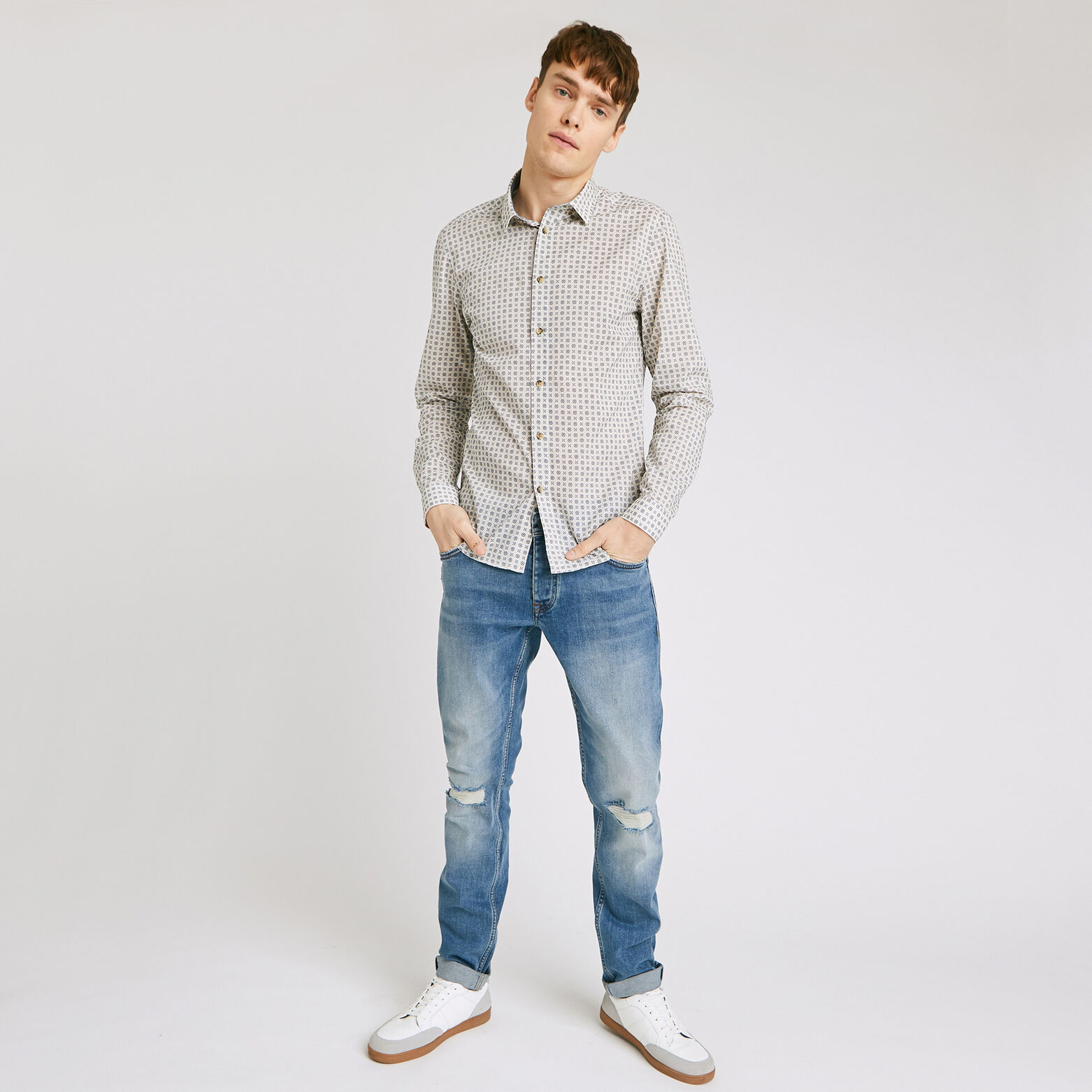 Chemise slim imprimée