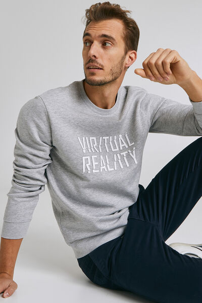 Sweat col rond imprimé VIRTUAL REALITY