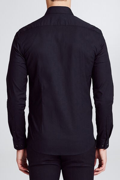 Chemise slim en popeline stretch