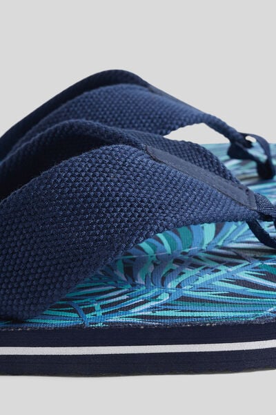 Tongs homme en tissu