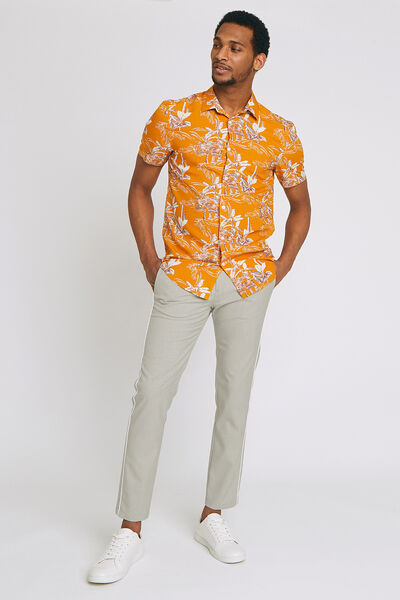 Chino Slim carrot bande côté