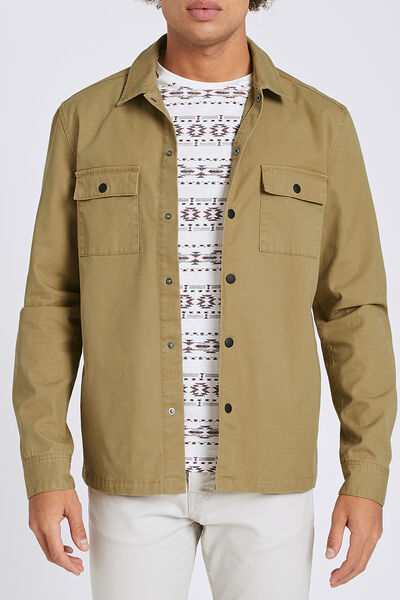 Surchemise regular twill unie