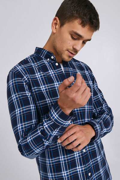 Chemise regular à carreaux