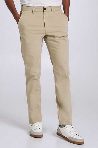Pantalon chino droit canvas