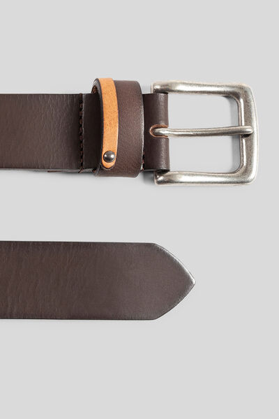 Ceinture homme en cuir pleine fleur