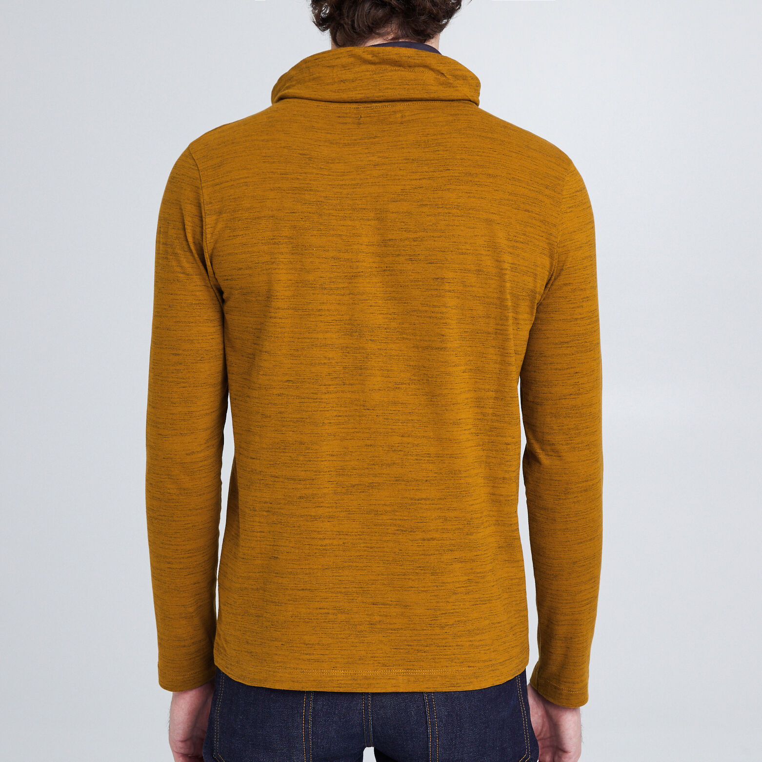 Tee shirt col snood chiné