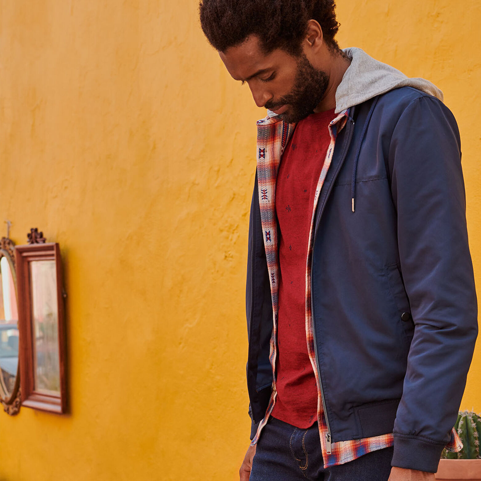 Blouson bomber col teddy déperlant