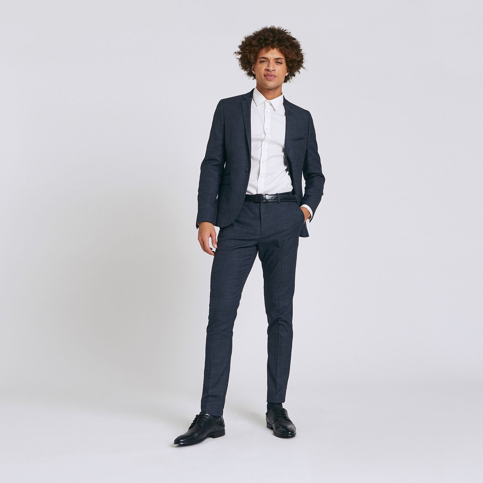 Pantalon de costume pied de puce Extra-slim