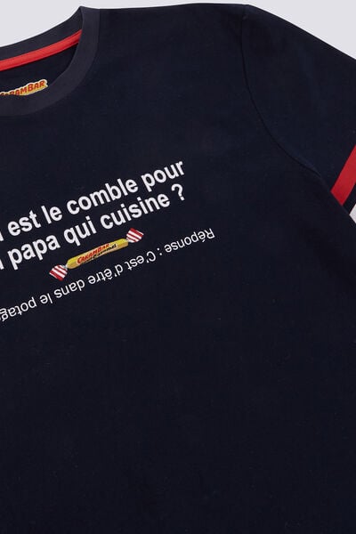 Tee shirt col rond CARAMBAR PAPA QUI CUISINE