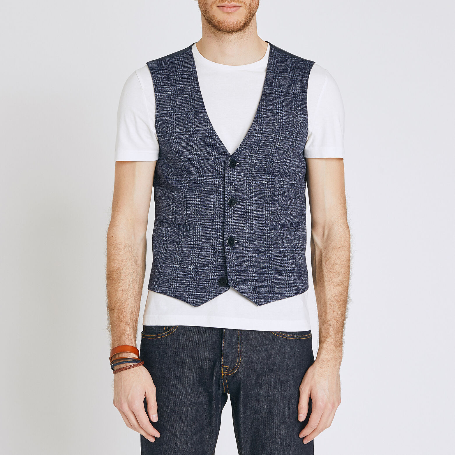 Gilet sans manches prince de galles