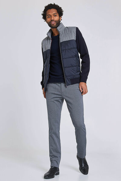 Chino effet maille coupe Slim