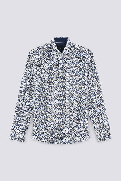 Chemise regular imprimée floral stretch