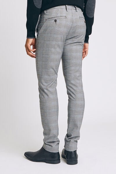 TNR Chino slim à carreaux