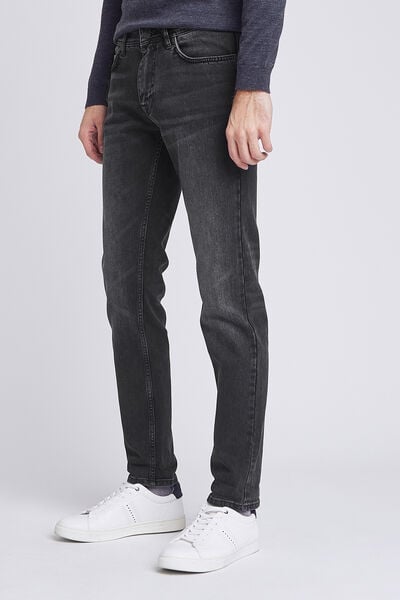 Jean straight #Alex 4 longueurs noir