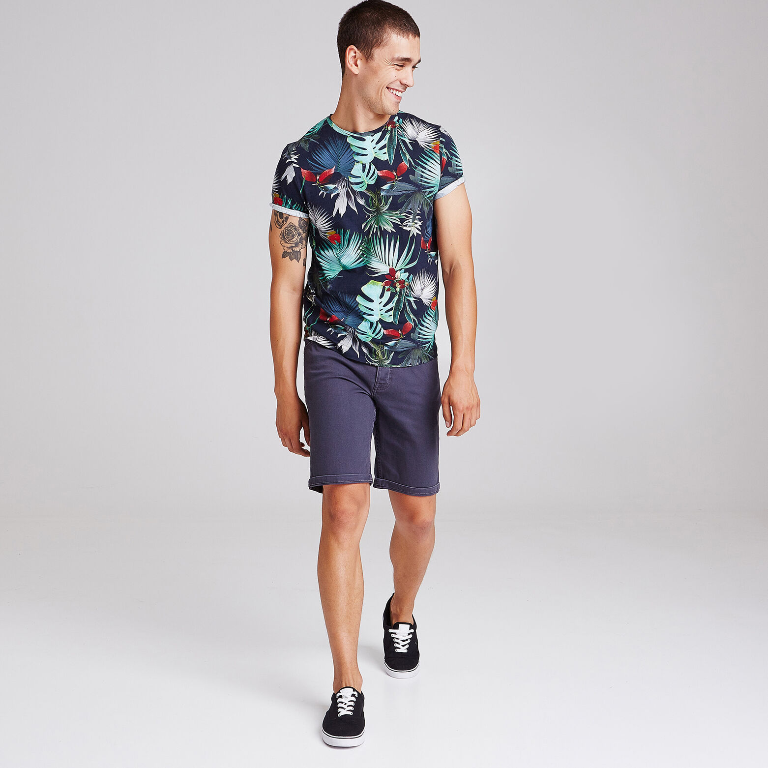Bermuda 5 poches en twill
