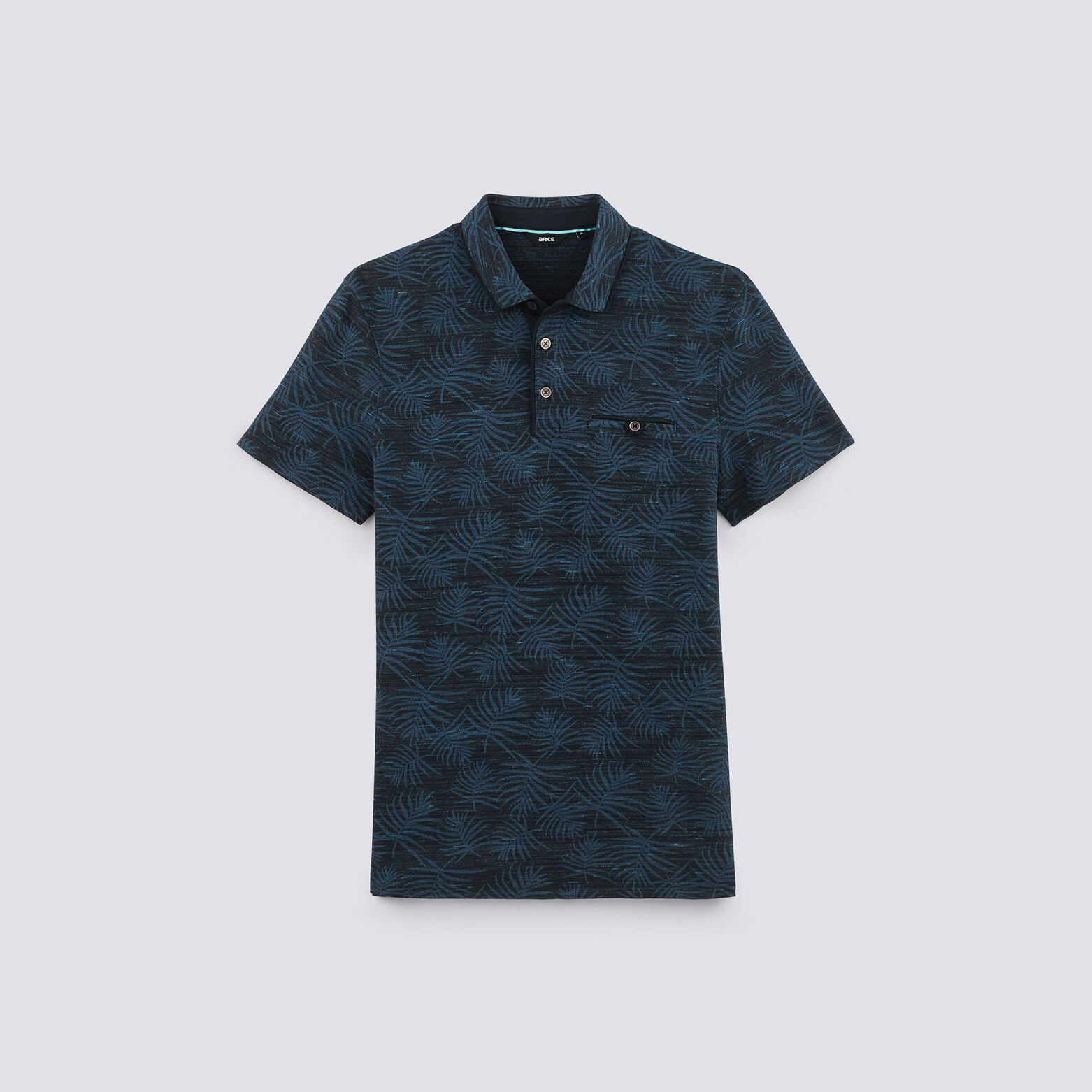Polo manches courtes motif exotique