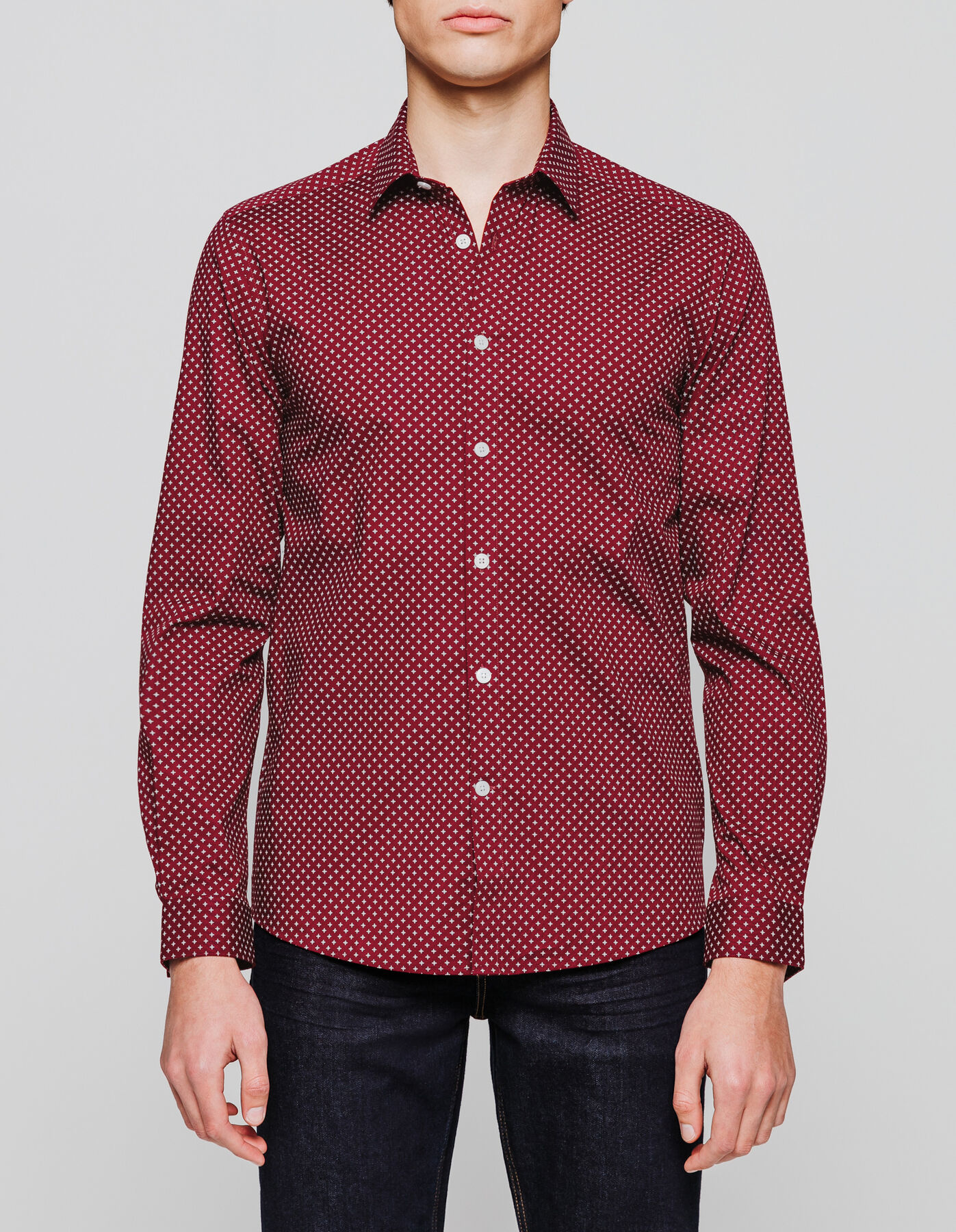 Chemise slim imprimée