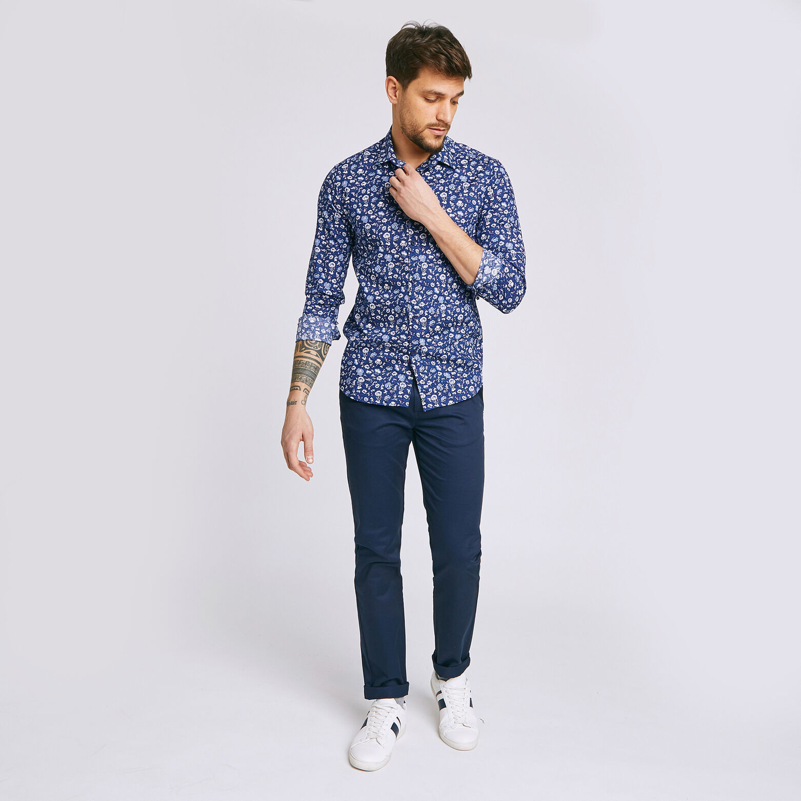 Chemise slim imprimée