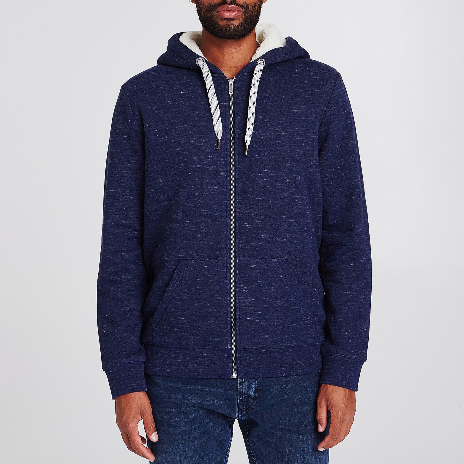 Gilet zippé doublé moumoute