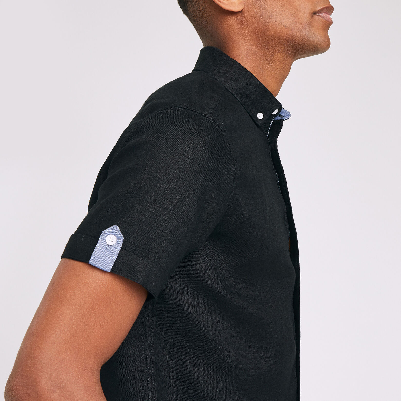 Chemise manches courtes regular lin
