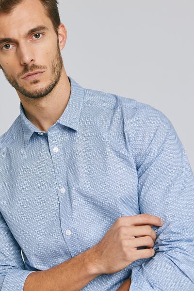 Chemise imprimée slim stretch