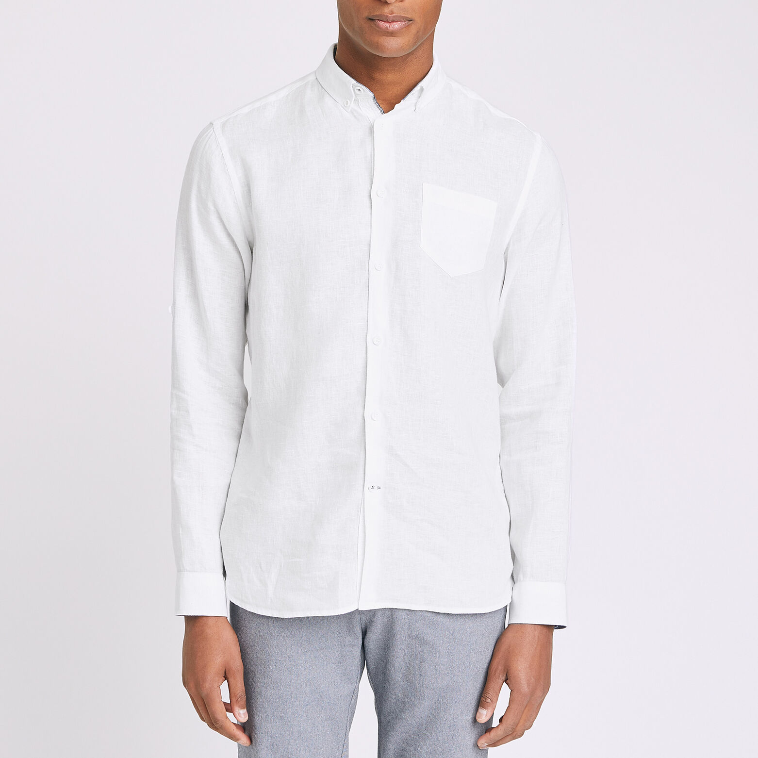Chemise regular lin