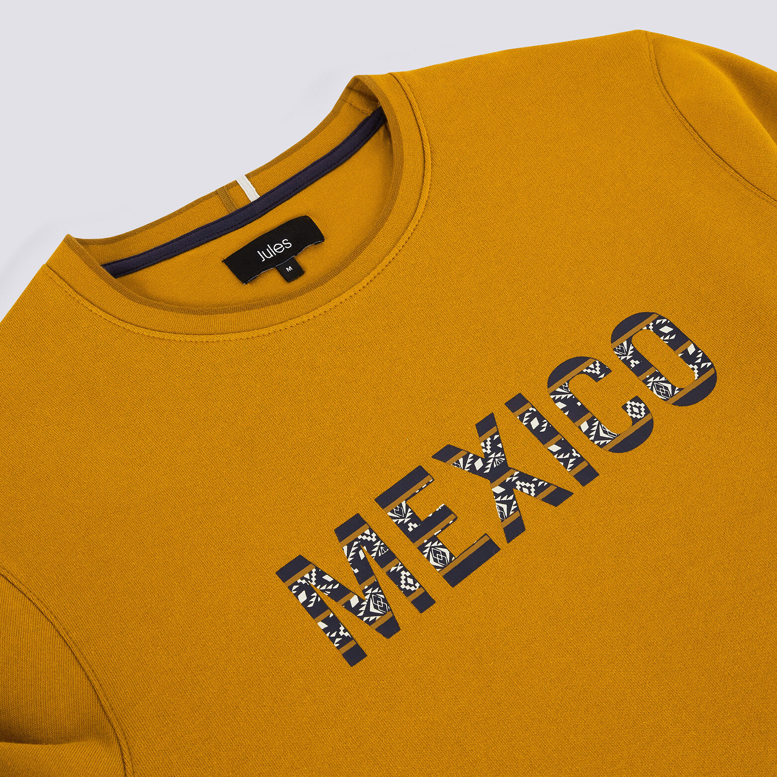 Sweat col rond message imprimé aztec