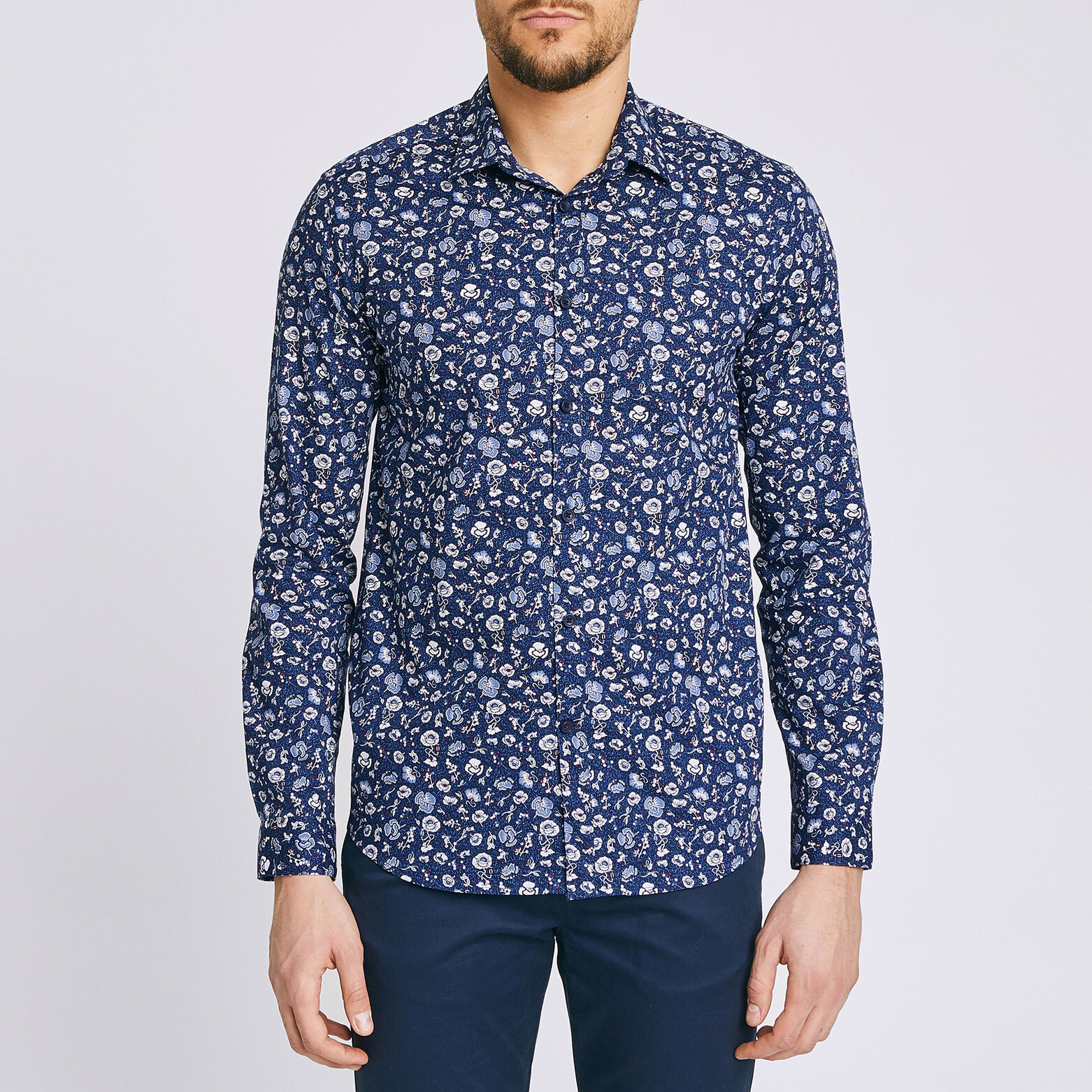 Chemise slim imprimée