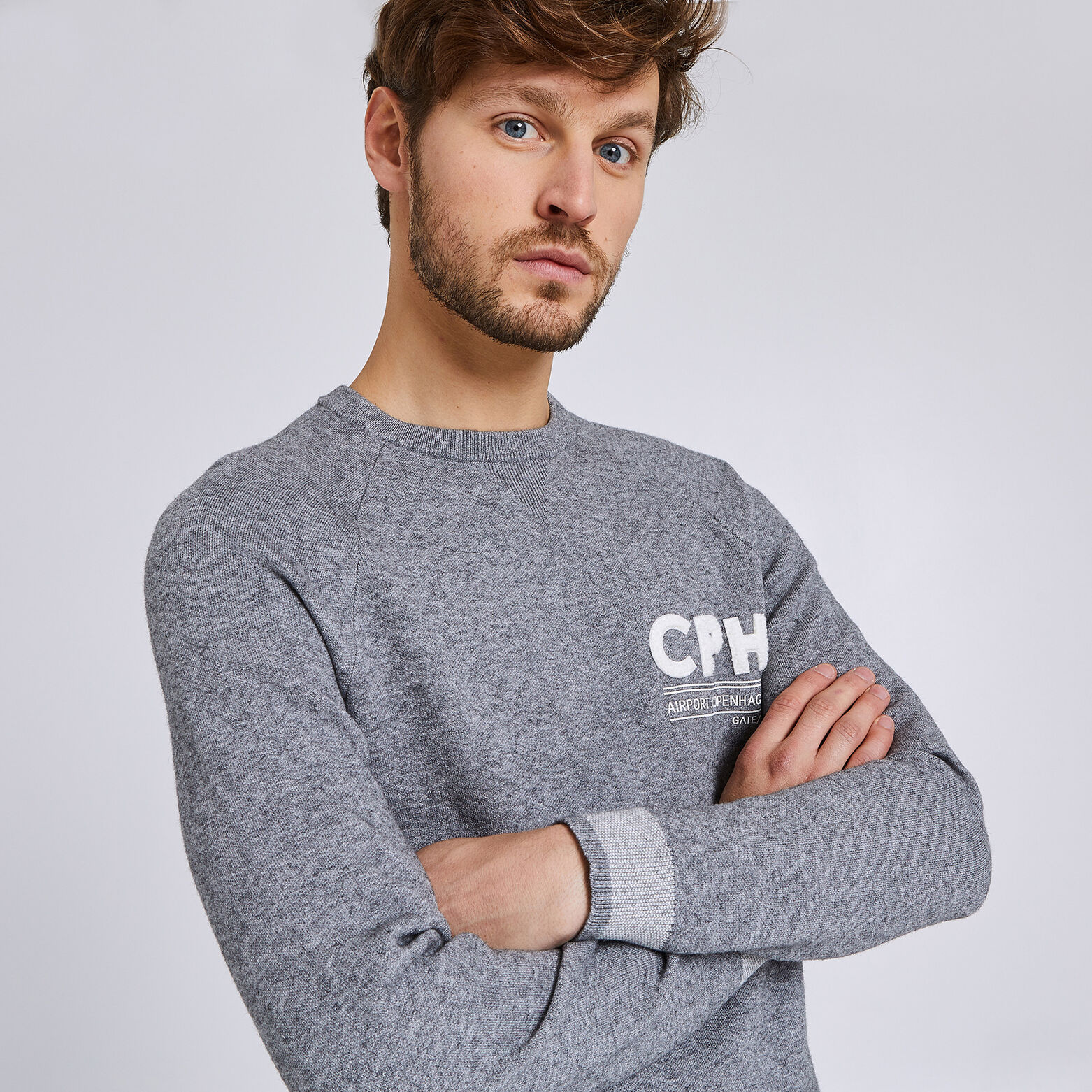 PULL COL ROND JACQUARD