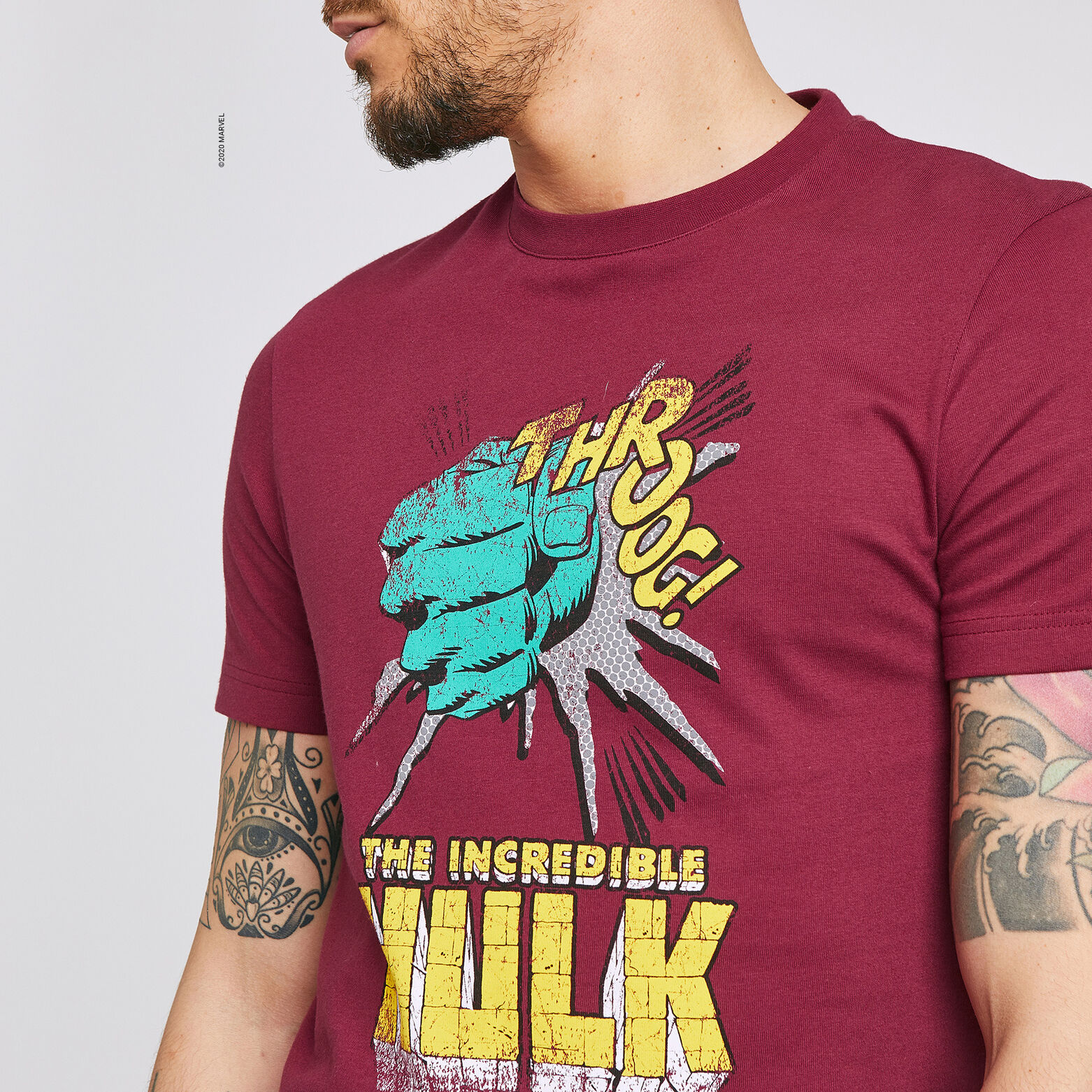 Tee shirt imprimé licence MARVEL HULK