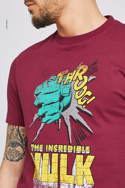Tee shirt imprimé licence MARVEL HULK