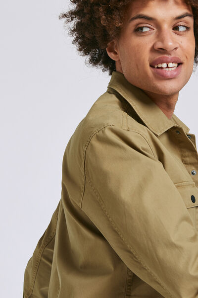 Surchemise regular twill unie